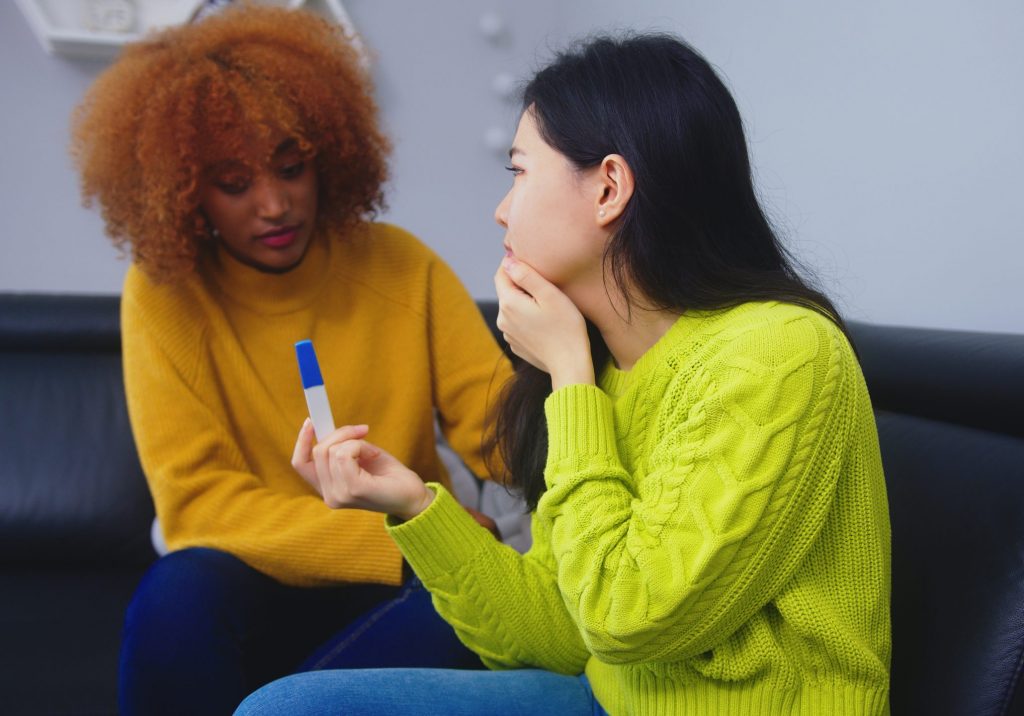 Giving the baby up for adoption