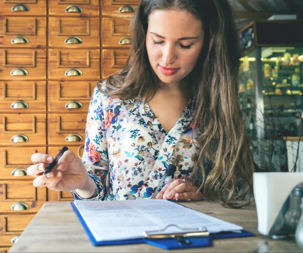 Putting baby up for adoption and filling out background form